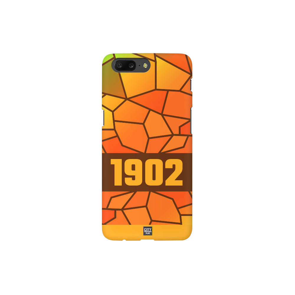 1902 Year Apple iPhone Glass Mobile Cover Case (Brown)