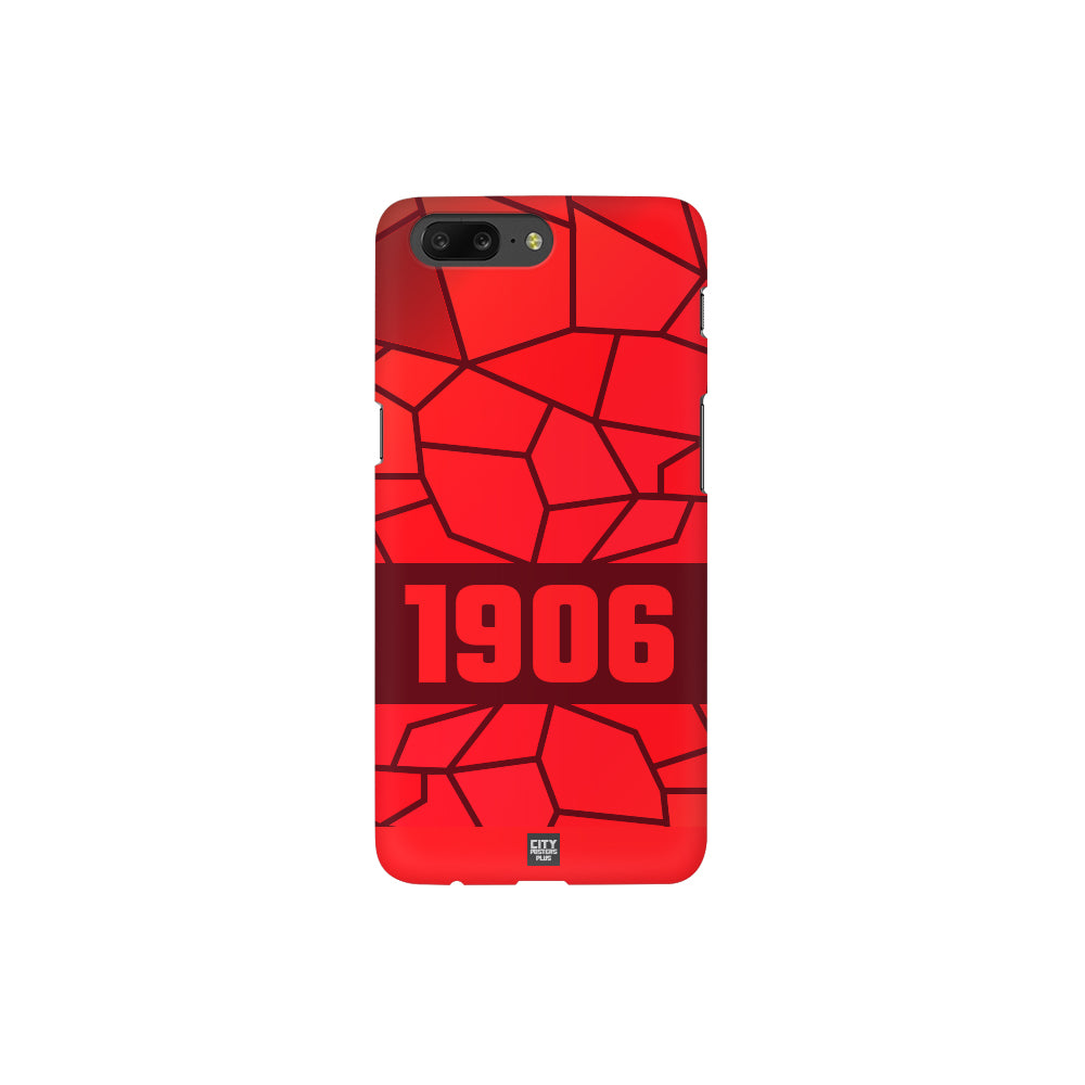 1906 Year Apple iPhone Glass Mobile Cover Case (Maroon)