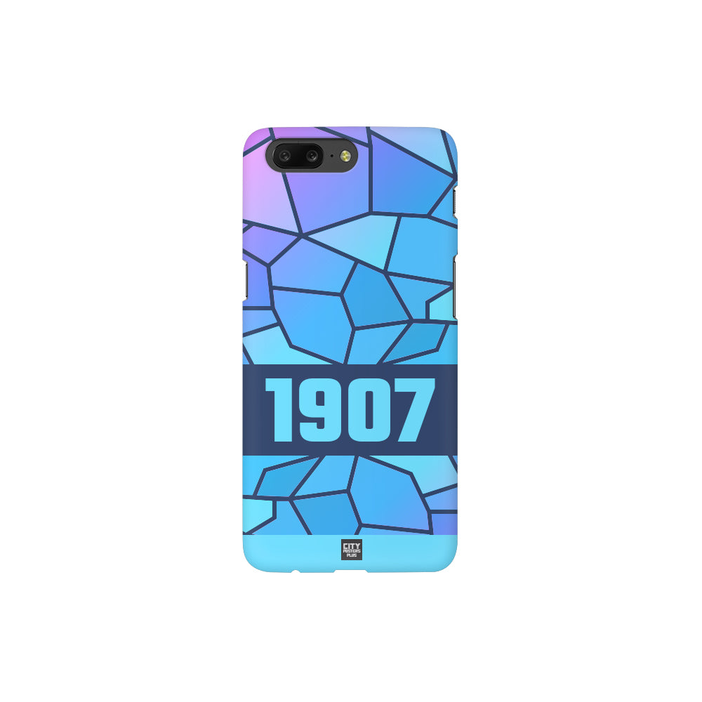 1907 Year Apple iPhone Glass Mobile Cover Case (Navy Blue)