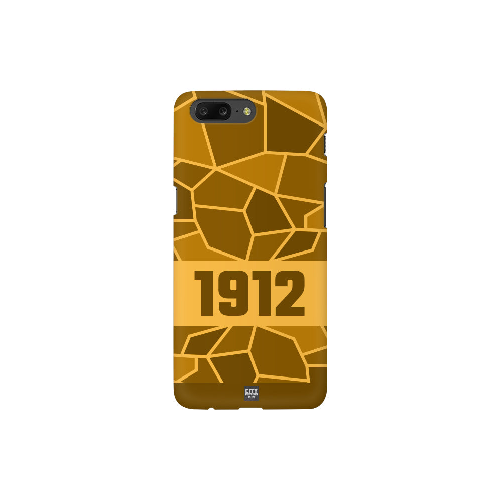 1912 Year Apple iPhone Glass Mobile Cover Case (Golden Yellow)