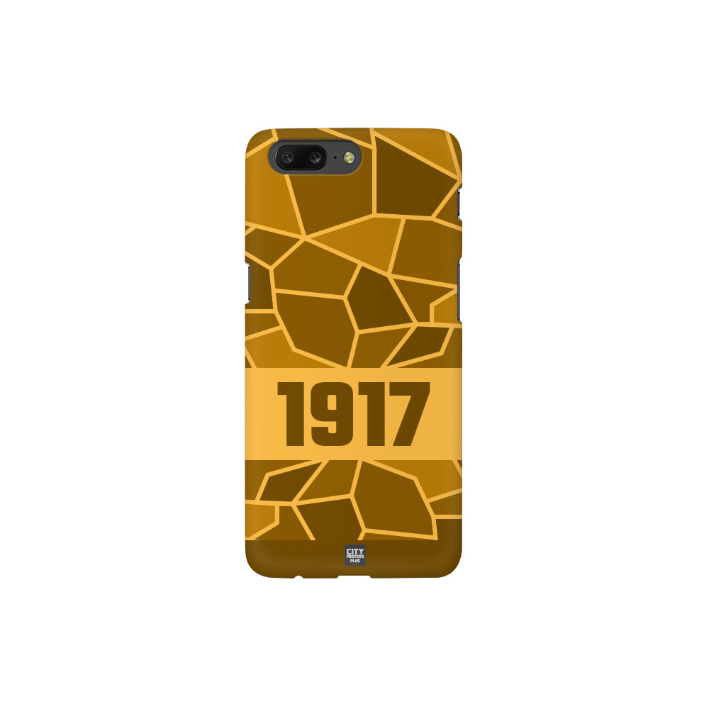 1917 Year Apple iPhone Glass Mobile Cover Case (Golden Yellow)