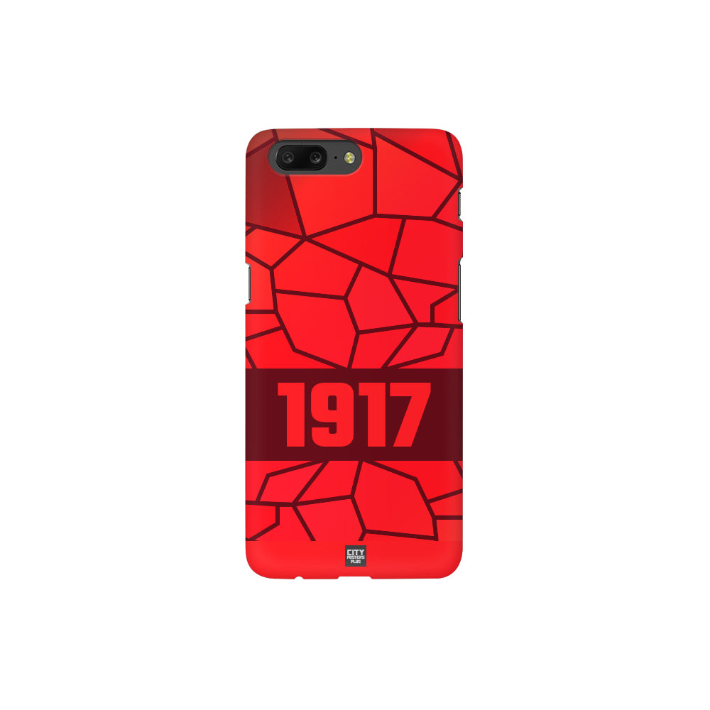 1917 Year Apple iPhone Glass Mobile Cover Case (Maroon)