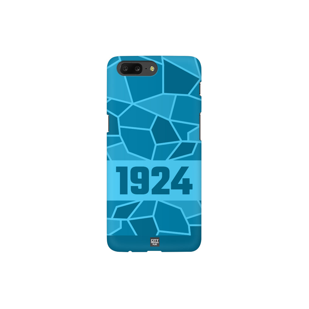 1924 Year Apple iPhone Glass Mobile Cover Case (Sky Blue)