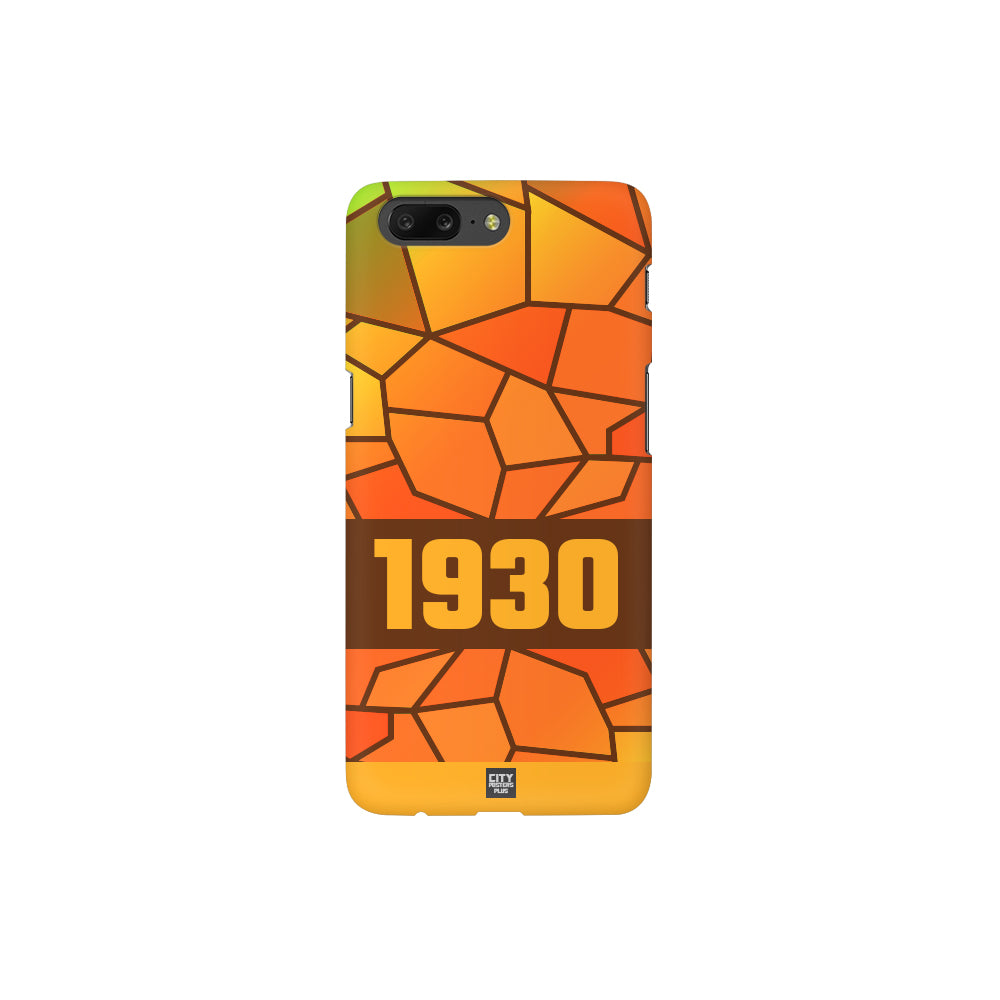 1930 Year Apple iPhone Glass Mobile Cover Case (Brown)