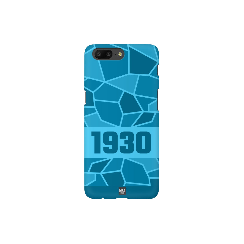 1930 Year Apple iPhone Glass Mobile Cover Case (Sky Blue)