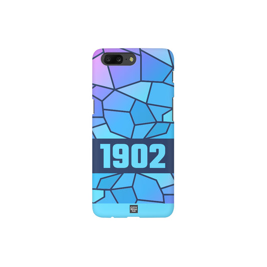 1902 Year Apple iPhone Glass Mobile Cover Case (Navy Blue)