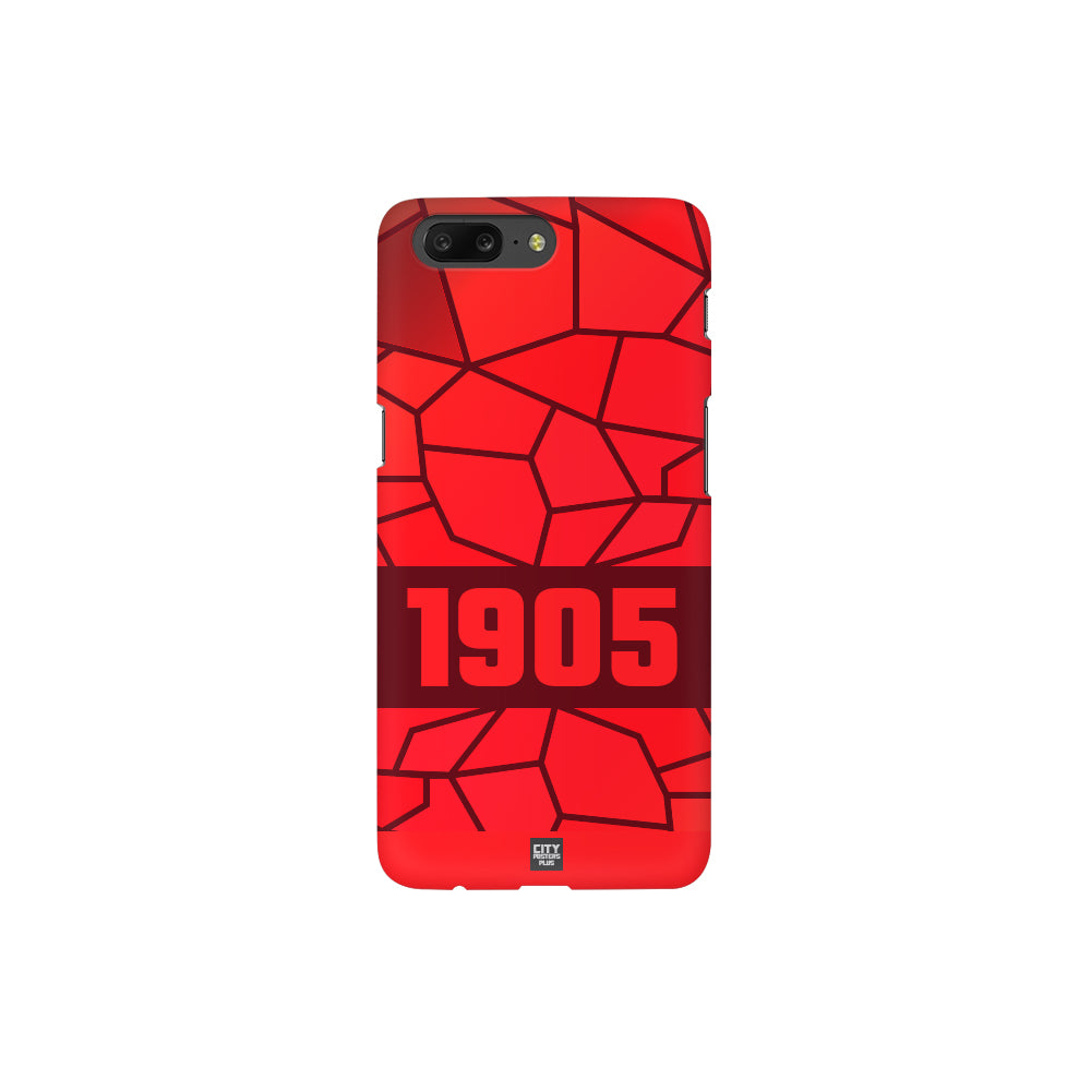 1905 Year Apple iPhone Glass Mobile Cover Case (Maroon)