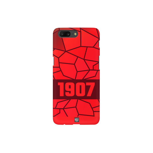 1907 Year Apple iPhone Glass Mobile Cover Case (Maroon)