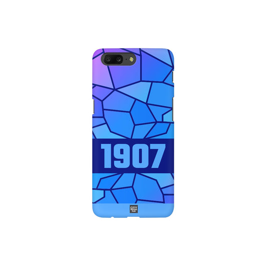 1907 Year Apple iPhone Glass Mobile Cover Case (Royal Blue)