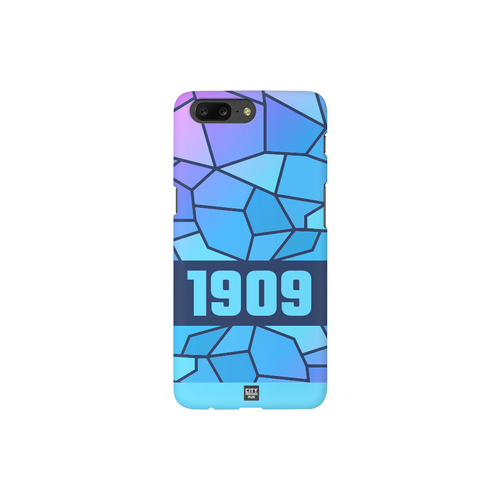 1909 Year Apple iPhone Glass Mobile Cover Case (Navy Blue)