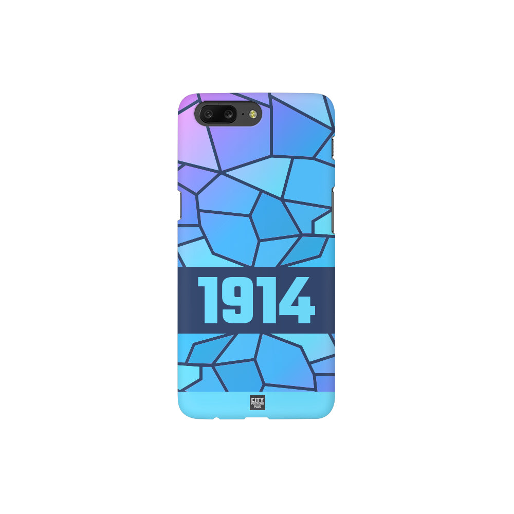 1914 Year Apple iPhone Glass Mobile Cover Case (Navy Blue)