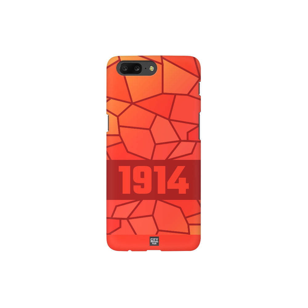 1914 Year Apple iPhone Glass Mobile Cover Case (Red)