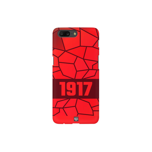 1917 Year Apple iPhone Glass Mobile Cover Case (Maroon)