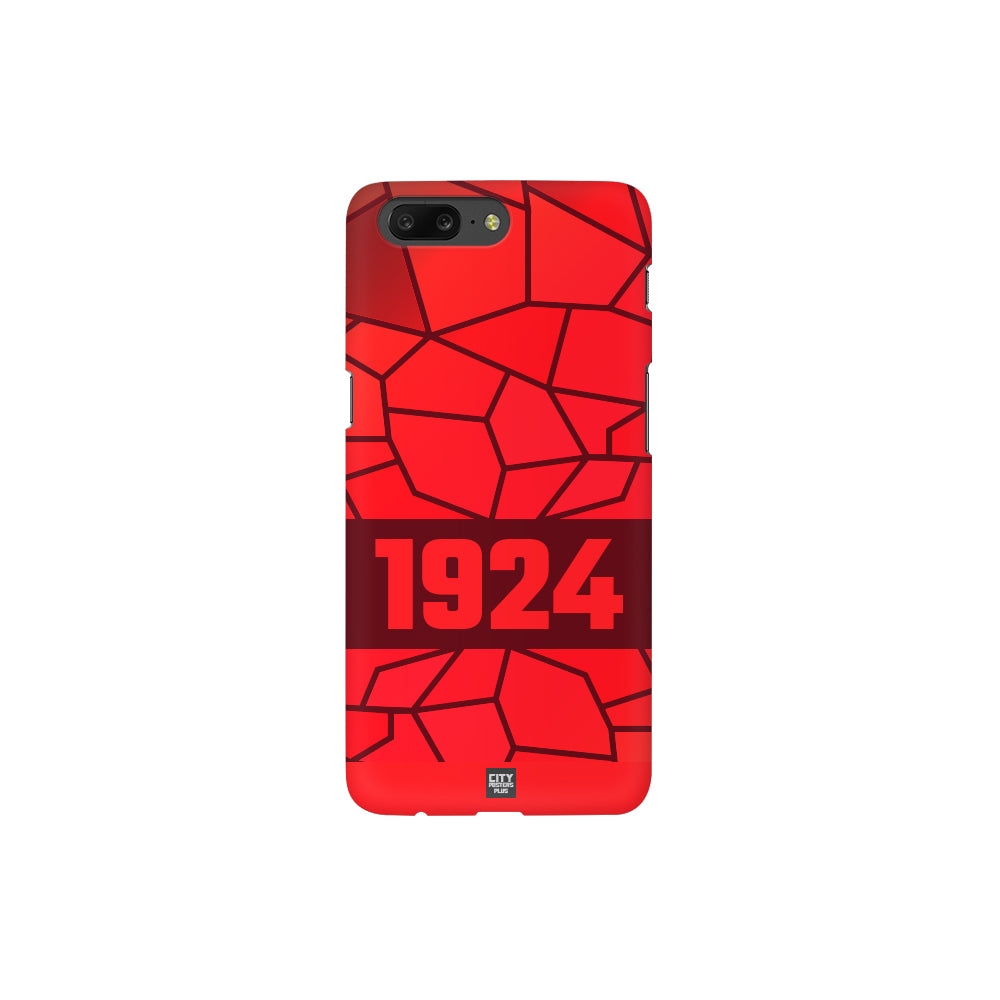 1924 Year Apple iPhone Glass Mobile Cover Case (Maroon)