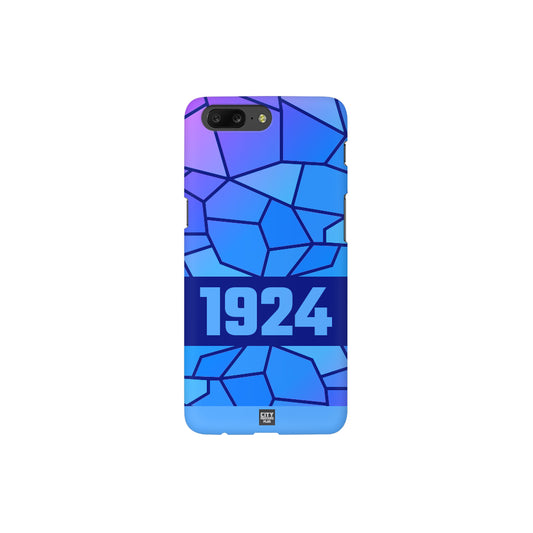 1924 Year Apple iPhone Glass Mobile Cover Case (Royal Blue)