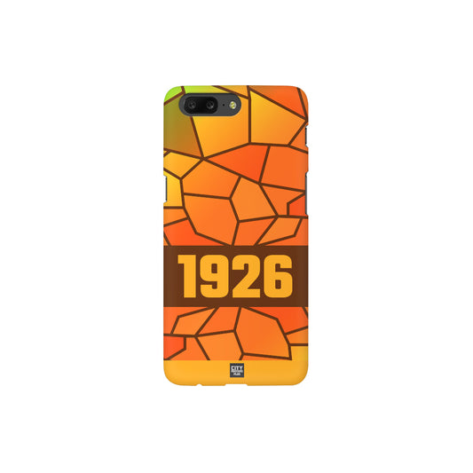 1926 Year Apple iPhone Glass Mobile Cover Case (Brown)