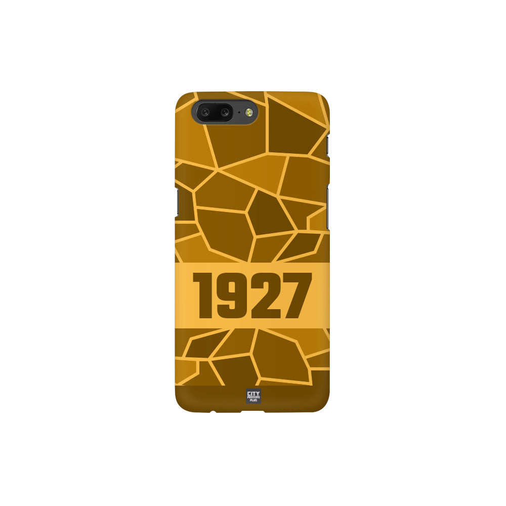 1927 Year Apple iPhone Glass Mobile Cover Case (Golden Yellow)