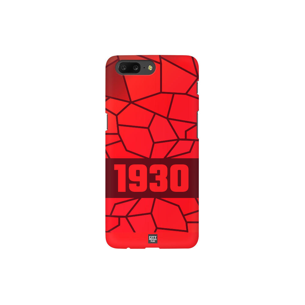 1930 Year Apple iPhone Glass Mobile Cover Case (Maroon)