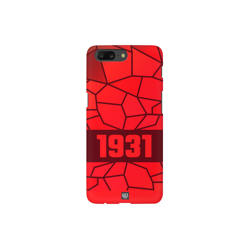 1931 Year Apple iPhone Glass Mobile Cover Case (Maroon)