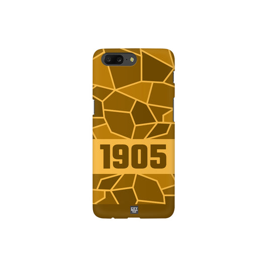 1905 Year Apple iPhone 14 Pro Max Glass Mobile Cover Cases (Golden Yellow)
