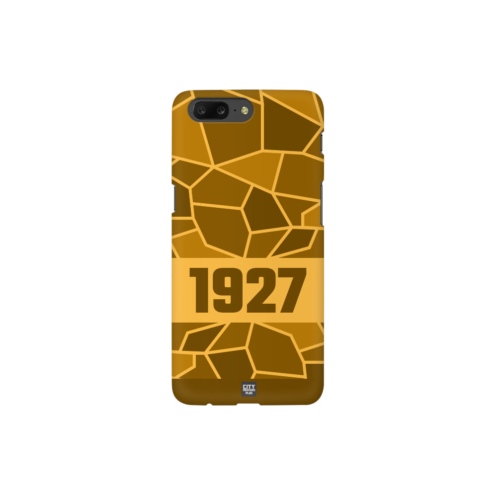 1927 Year Apple iPhone 14 Pro Max Glass Mobile Cover Cases (Golden Yellow)