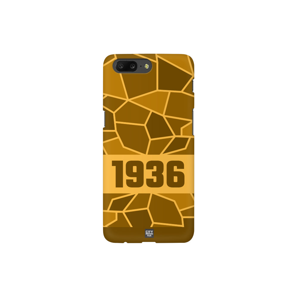 1936 Year Apple iPhone 14 Pro Max Glass Mobile Cover Cases (Golden Yellow)
