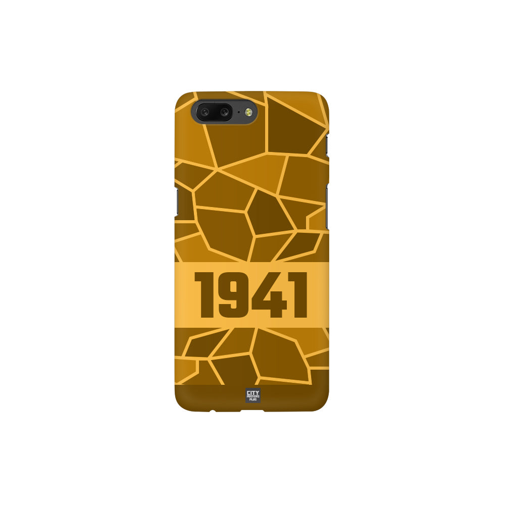 1941 Year Apple iPhone 14 Pro Max Glass Mobile Cover Cases (Golden Yellow)