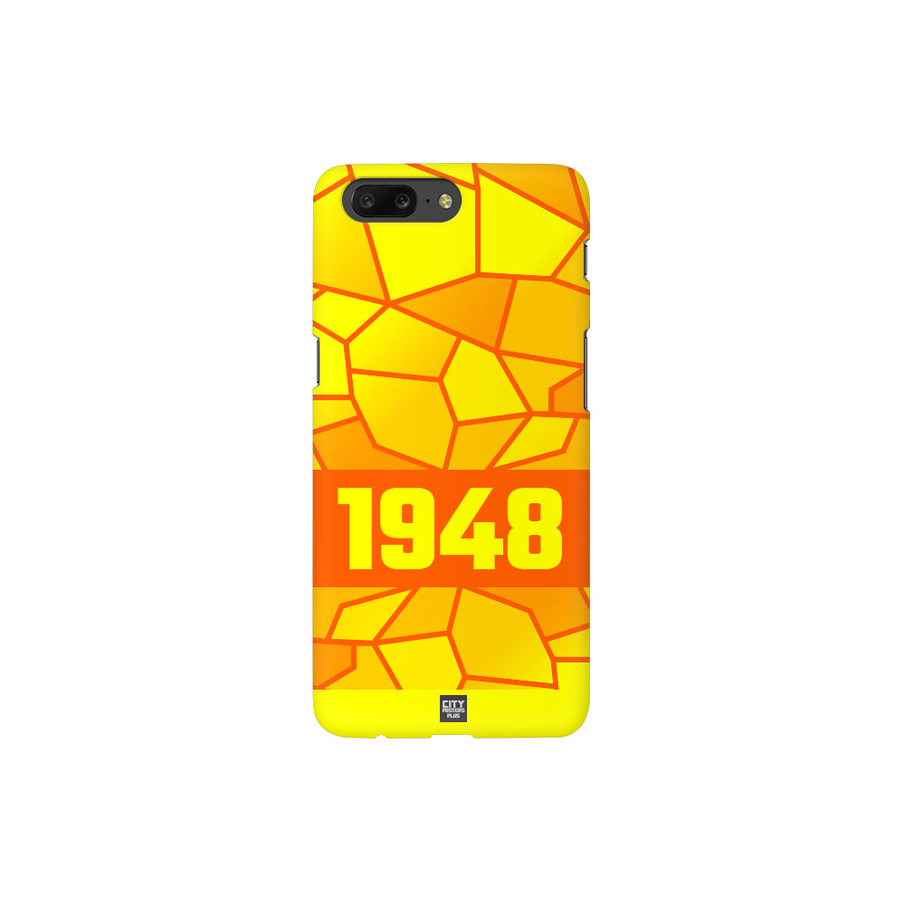 1948 Year Apple iPhone 14 Pro Max Glass Mobile Cover Cases (Orange)
