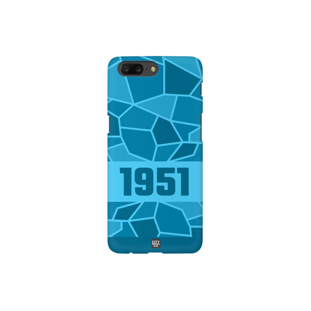 1951 Year Apple iPhone 14 Pro Max Glass Mobile Cover Cases (Sky Blue)