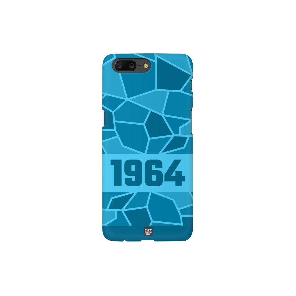 1964 Year Apple iPhone 14 Pro Max Glass Mobile Cover Cases (Sky Blue)
