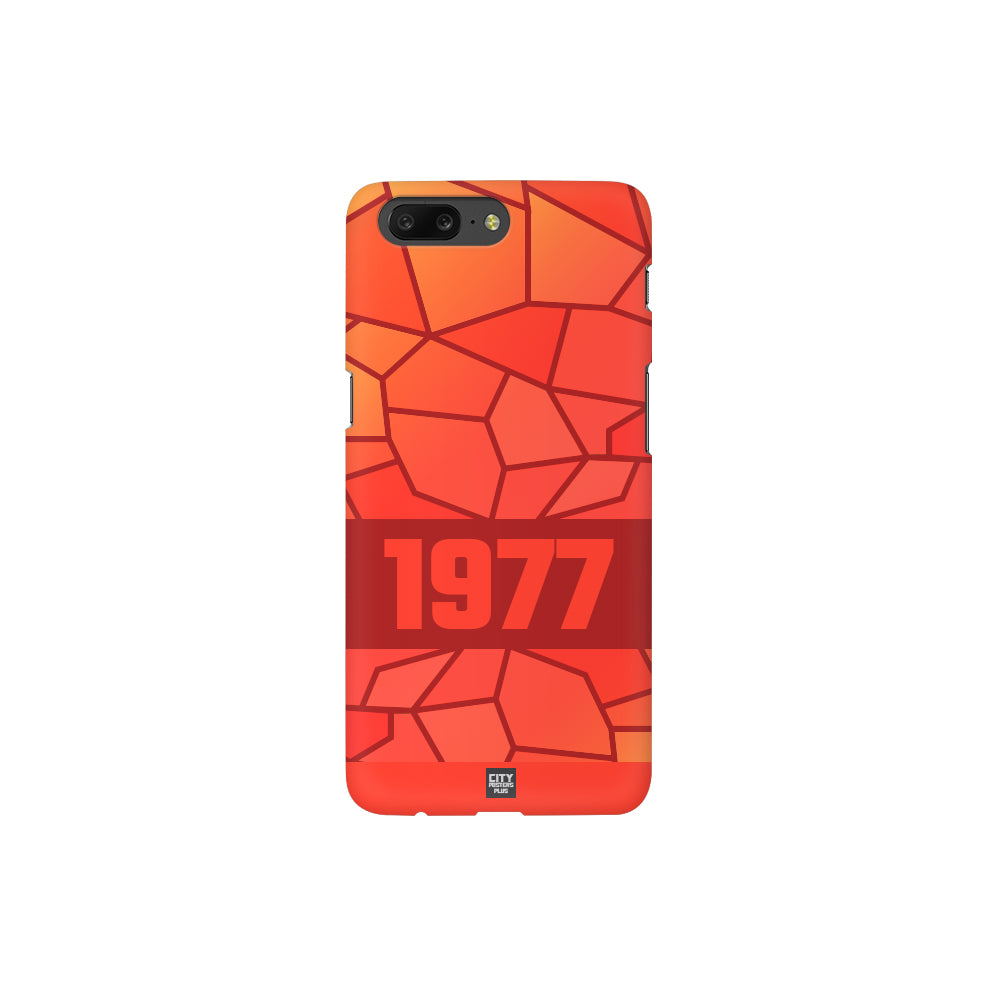 1977 Year Apple iPhone 14 Pro Max Glass Mobile Cover Cases (Red)
