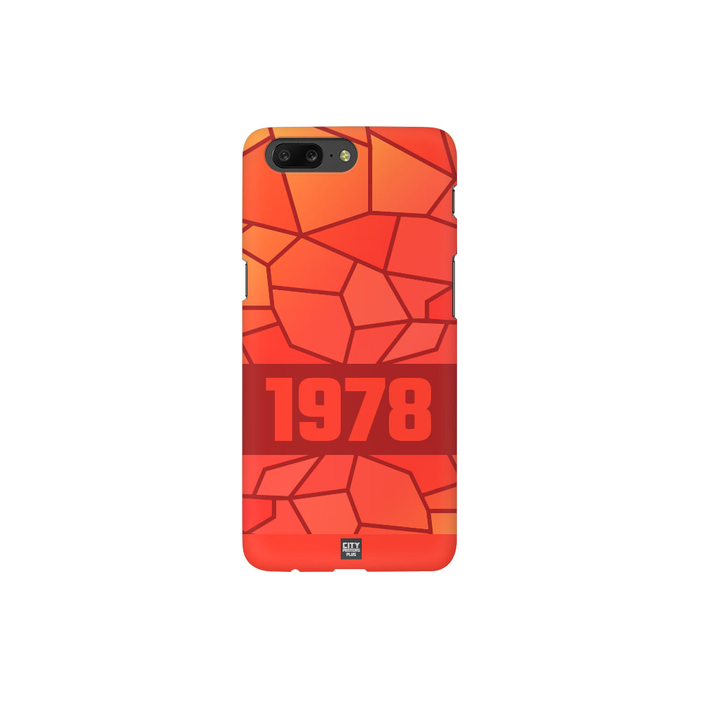 1978 Year Apple iPhone 14 Pro Max Glass Mobile Cover Cases (Red)