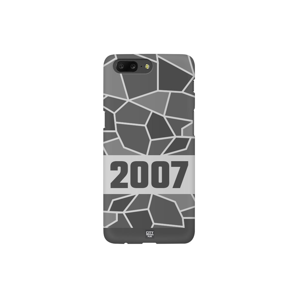 2007 Year Apple iPhone 14 Pro Max Glass Mobile Cover Cases (Melange Grey)