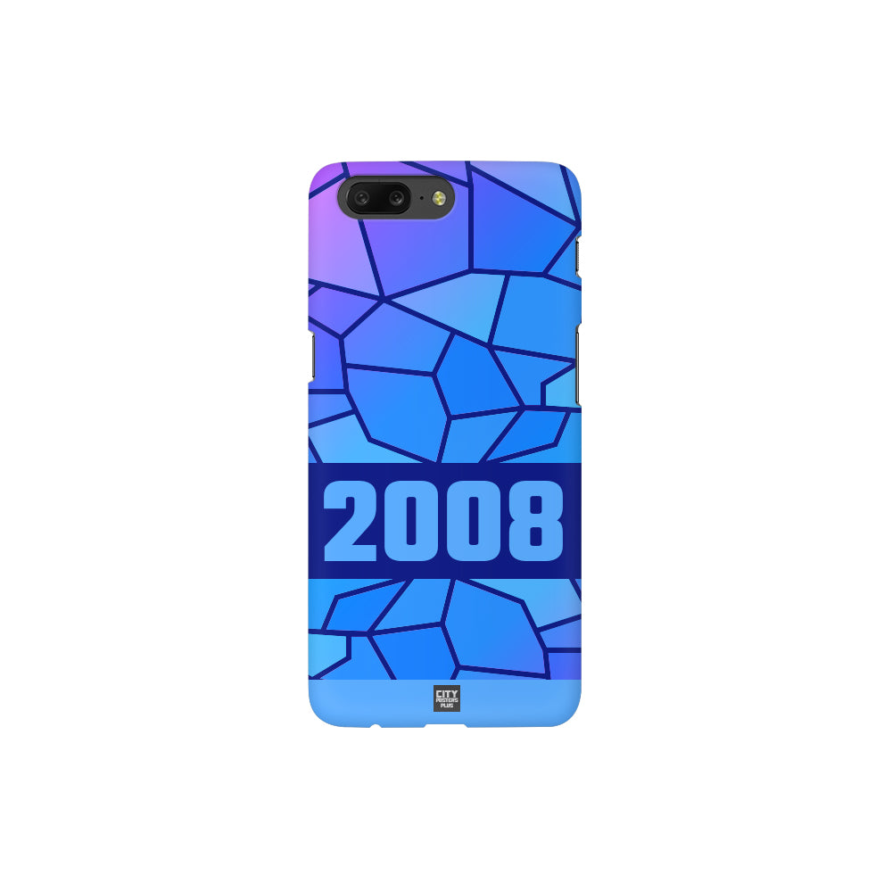 2008 Year Apple iPhone 14 Pro Max Glass Mobile Cover Cases (Royal Blue)