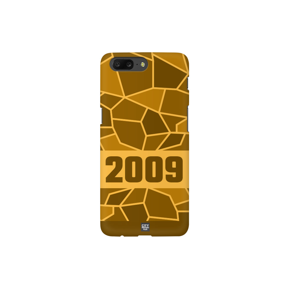 2009 Year Apple iPhone 14 Pro Max Glass Mobile Cover Cases (Golden Yellow)