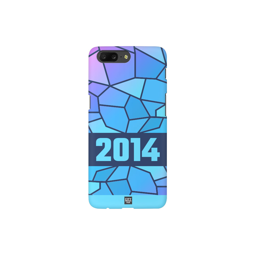 2014 Year Apple iPhone 14 Pro Max Glass Mobile Cover Cases (Navy Blue)