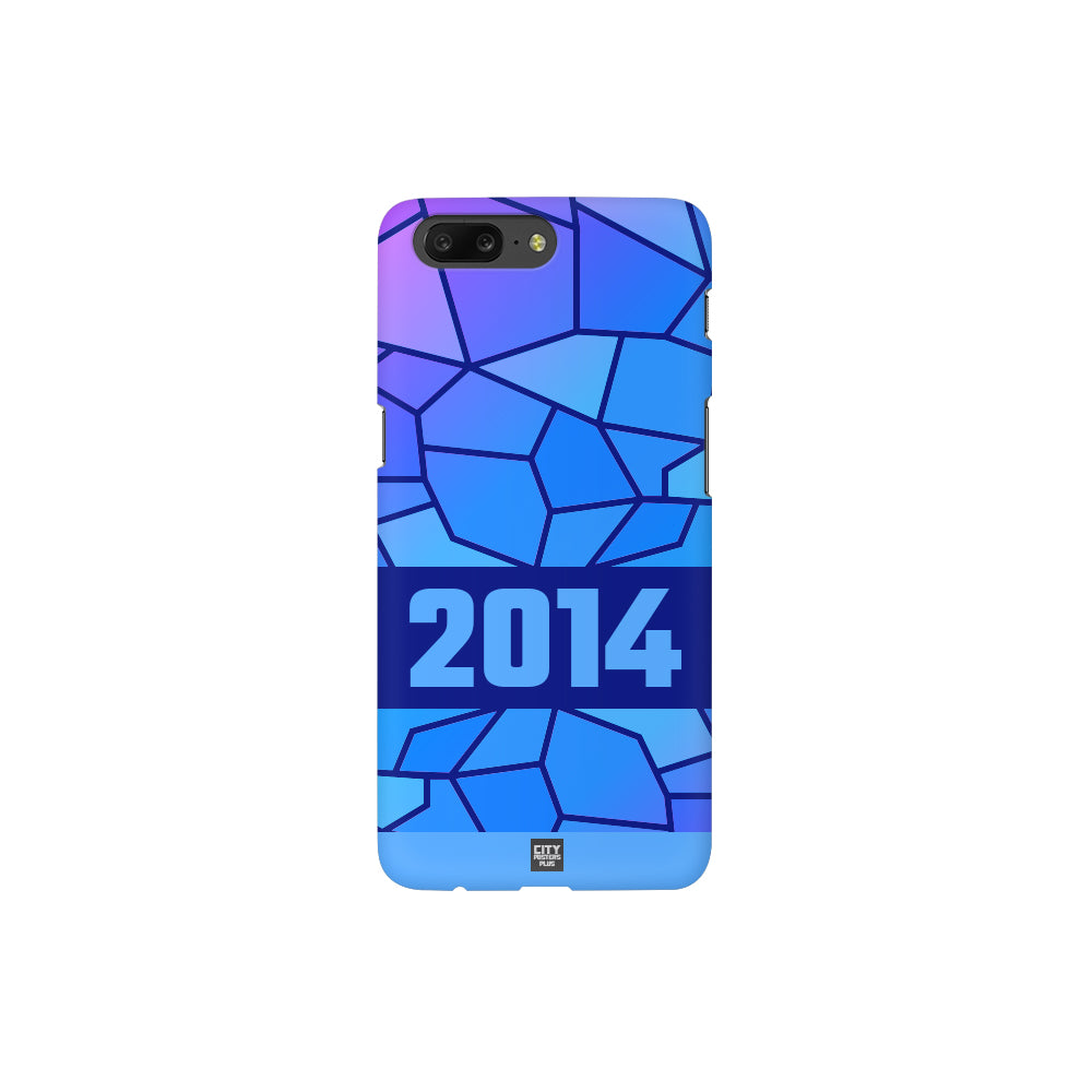 2014 Year Apple iPhone 14 Pro Max Glass Mobile Cover Cases (Royal Blue)